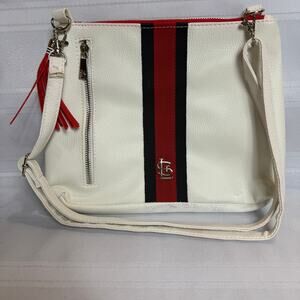 St. Louis Cardinals White Stripe Crossbody Purse